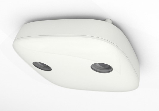 HELLA APS-90 automotive-grade 3D stereo people counting sensor for buses, trains and transit
