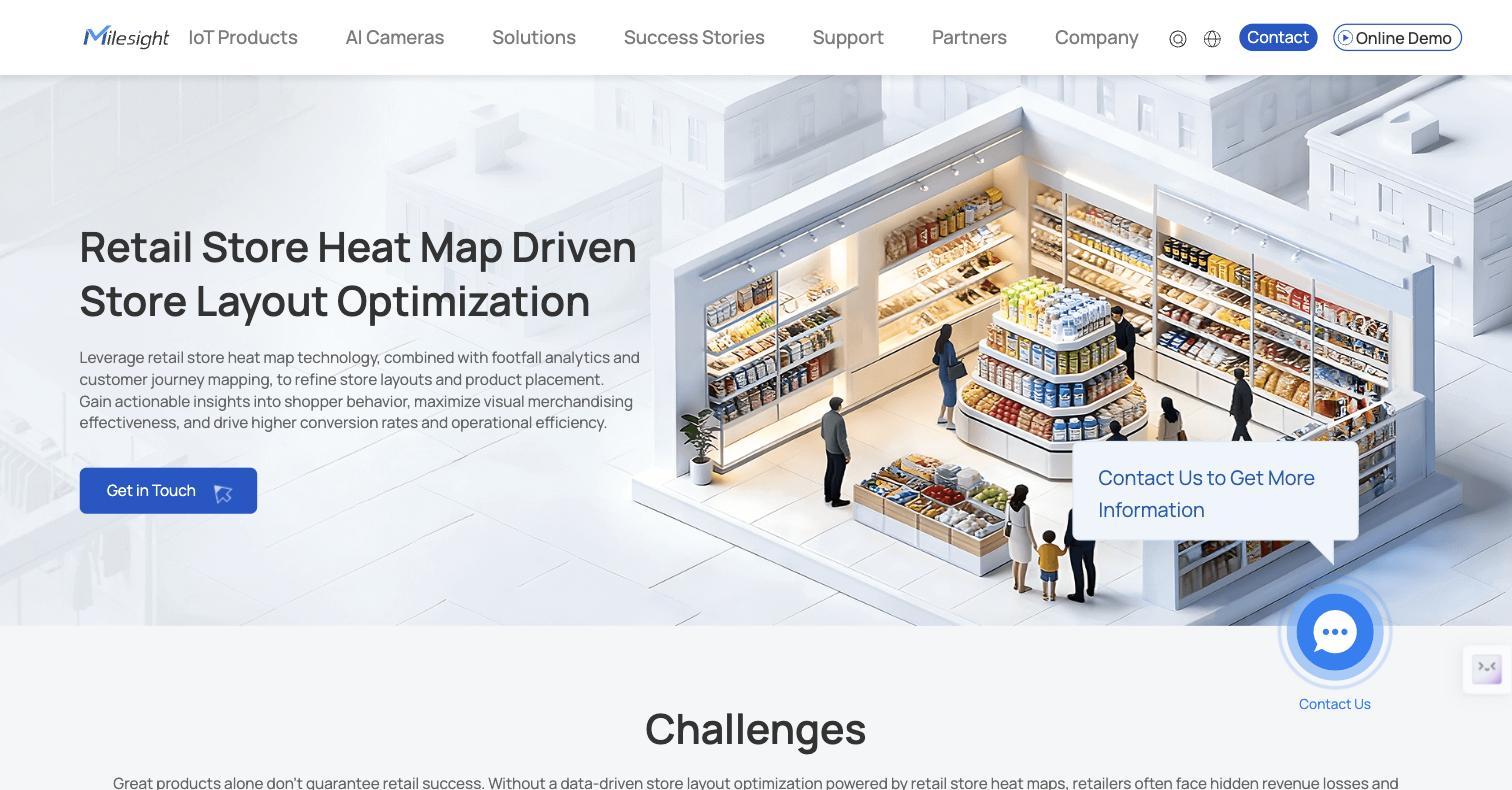 Milesight retail store heat map solution