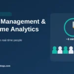 Queue management and wait-time analytics with people counting